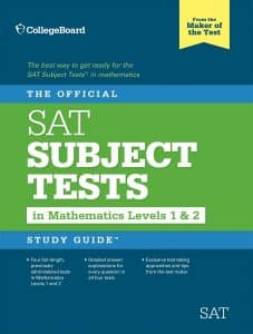 The cover of the official SAT Subject Test Study Guide in Mathematics Level 1