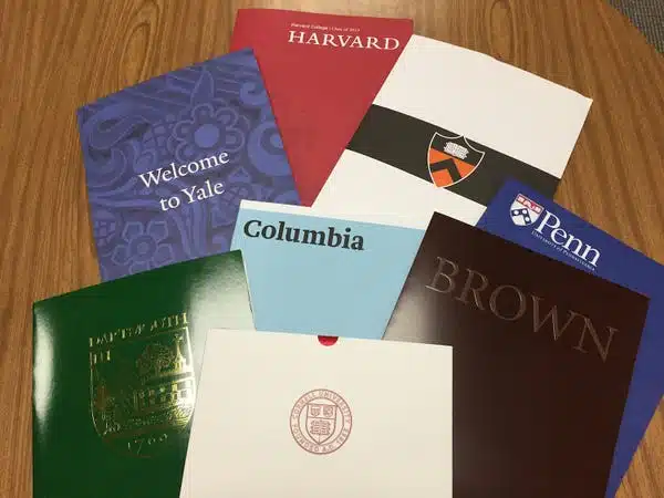 Ivy League acceptance letters