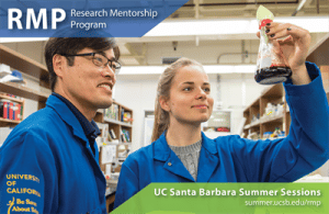Students conduct science experiments during the UCSB Research Mentorship Program.