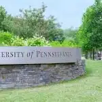 A sign of University Pennsylvania that students can look forward to when UPenn decisions come out.