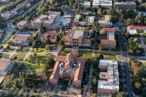 Aerial view of UCLA campus.