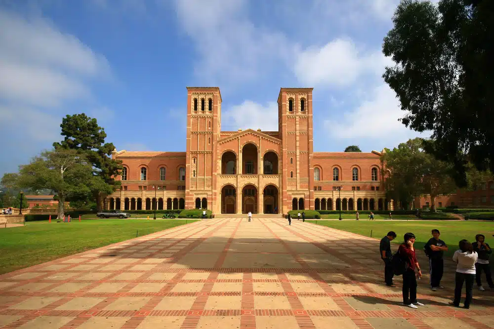 Exterior view of Royce Hall at UCLA.