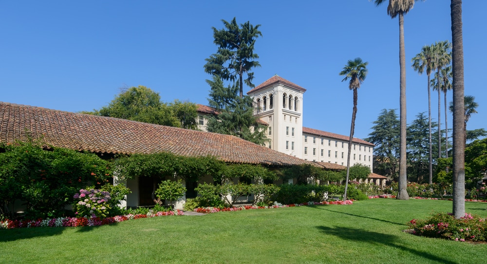 Nobili Hall on the campus of Santa Clara University.