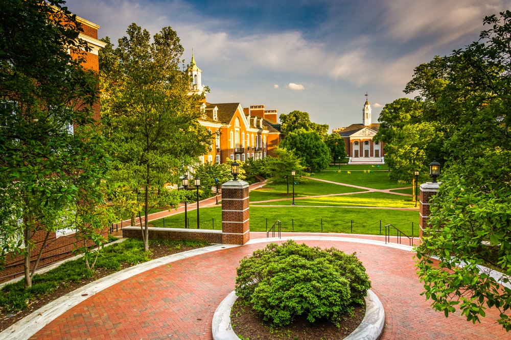 View of Johns Hopkins University.