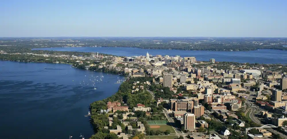 View of University of Wisconsin-Madison campus.