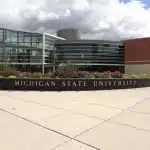 Michigan State University front building for HSHSP