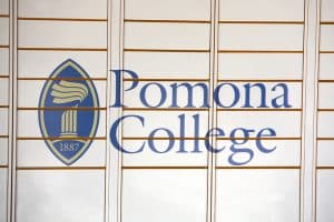 Pomona College signage