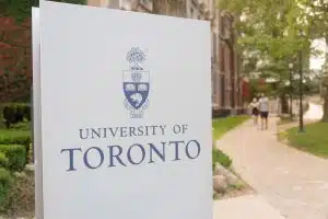 The University of Toronto signage - one of the world's top computer science schools