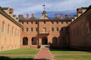 View of William and Mary building.
