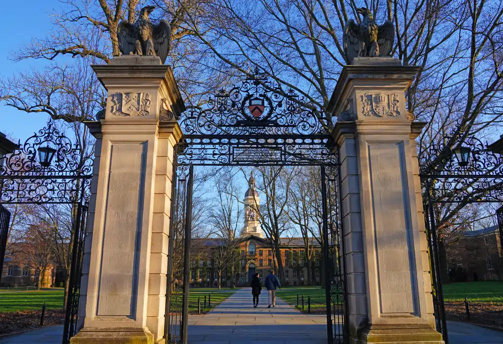 One of Princeton University's gates