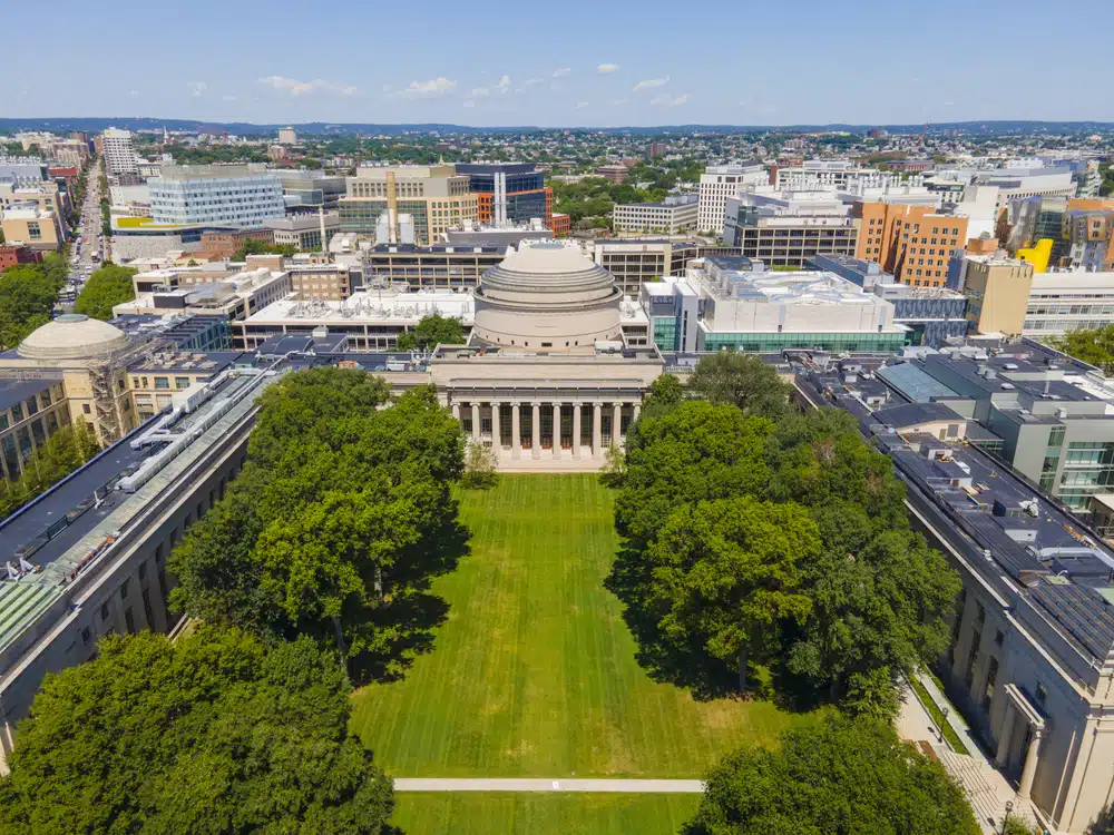 Aerial view of MIT campus