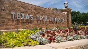 Texas Tech University signage