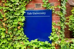 Yale University signage