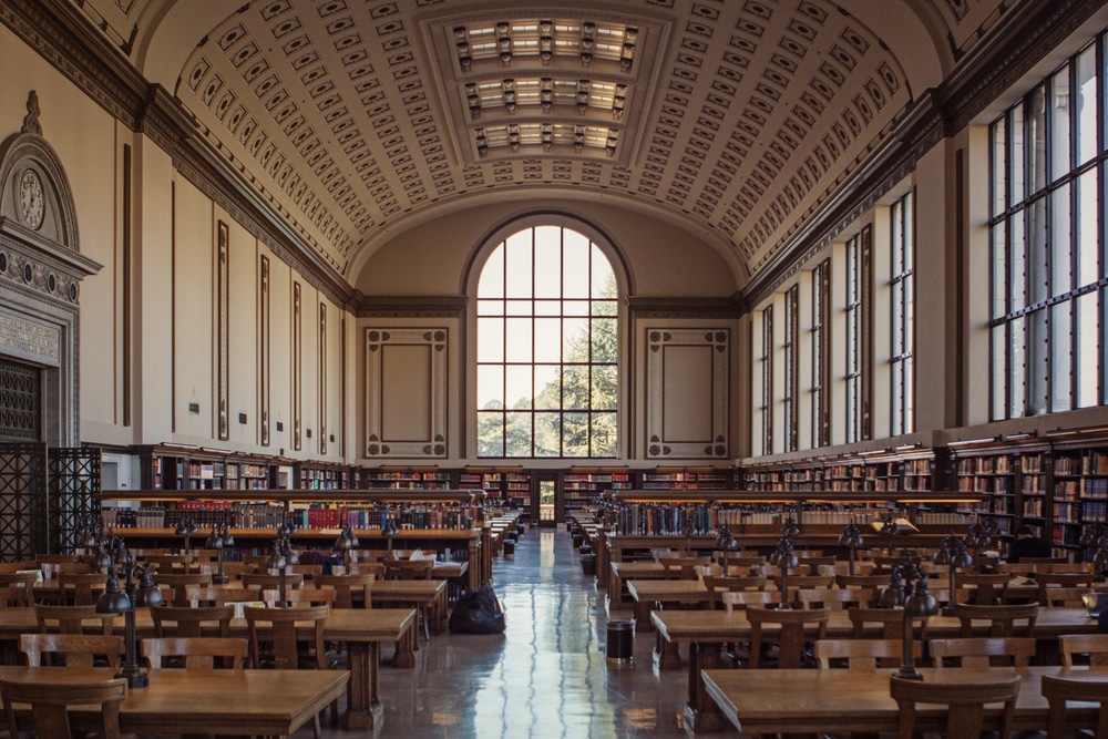 a library inside Berkeley University