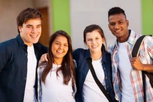 students posing for the camera