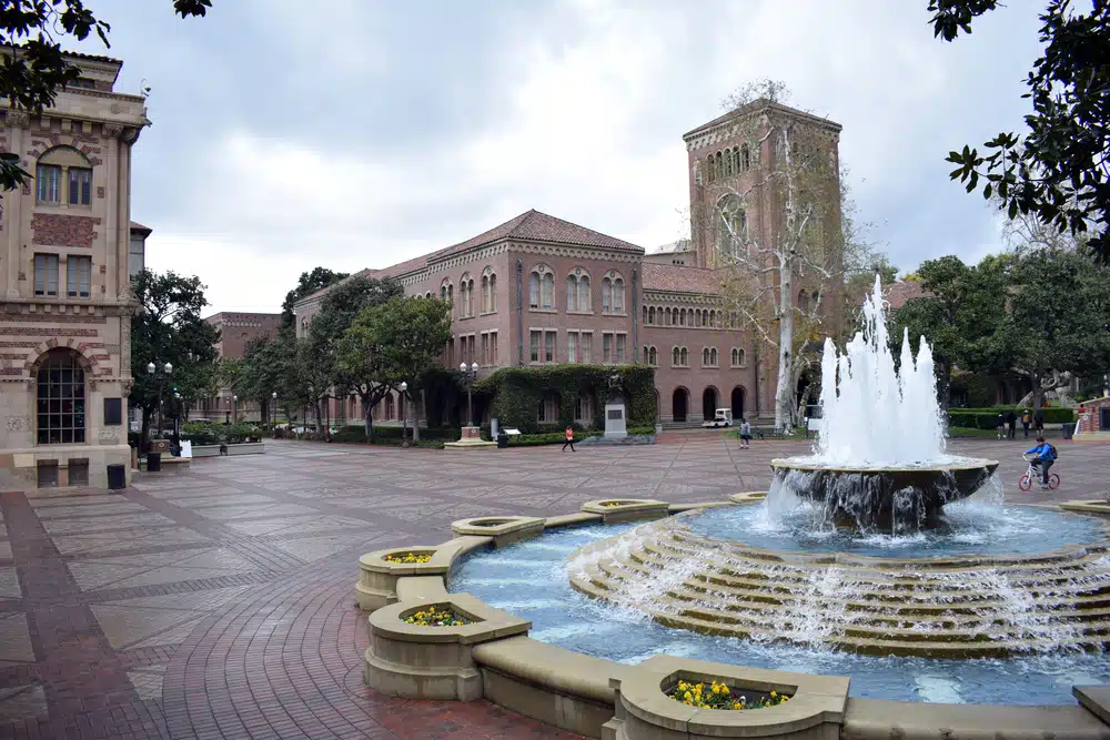 View of USC campus.
