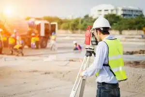 a civil engineer working in the field