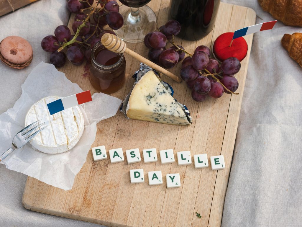 A French picnic spread for Bastille Day
