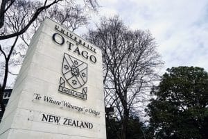 University of Otago signage
