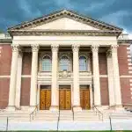Chapin Hall of the Williams College in Williamstown, MA with the Williams College application deadline