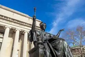 Columbia University of New York in winter