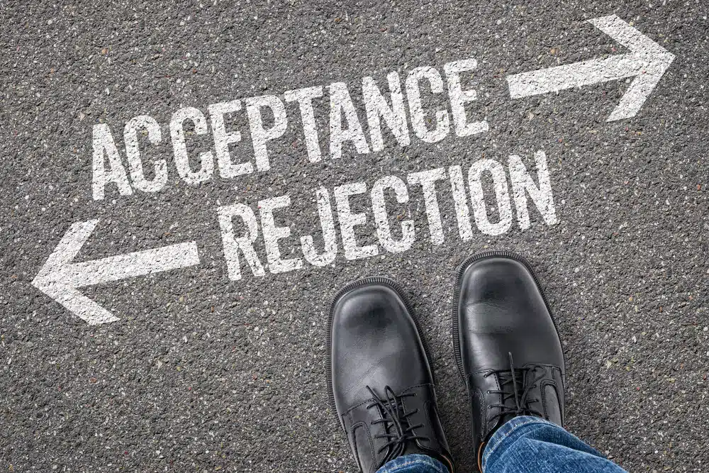 Decision at a crossroad - Acceptance or Rejection