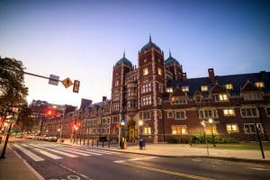 View of Upenn building at day time - one of the best forensic science colleges