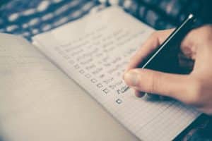 goal setting checklist