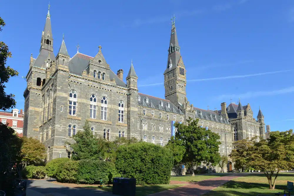 View of Georgetown University linked to georgetown waitlist accceptance rates