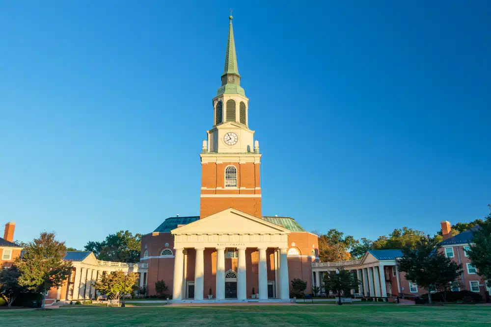 View of Wake Forest University