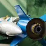 Rocket models placed next to each other.