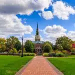 View of Wake Forest campus.