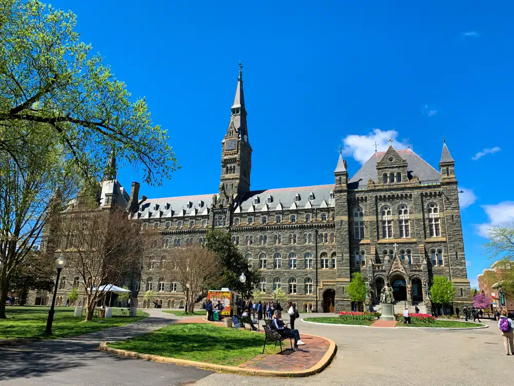 View of Georgetown University building