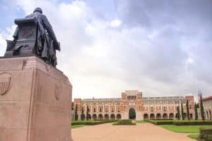 View of Rice University campus at daytime