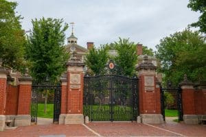 Van Wickle Gates is the main entrance to Brown University main campus
