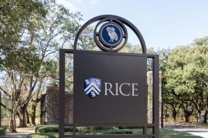 rice university signage