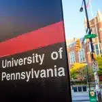 A close up sign of the University of Pennsylvania which offers Engineering Summer Academy at Penn