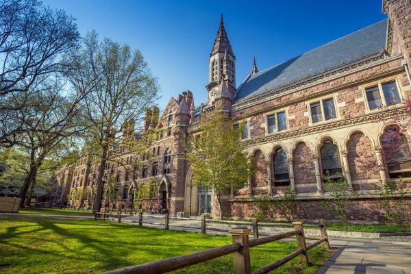 View of Yale University campus