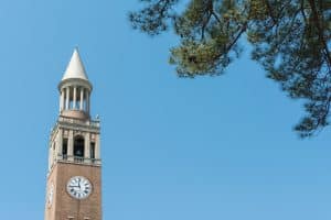 View of Bell Tower in UNC-Chapel Hill