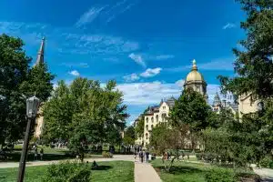 View of the University of Notre Dame