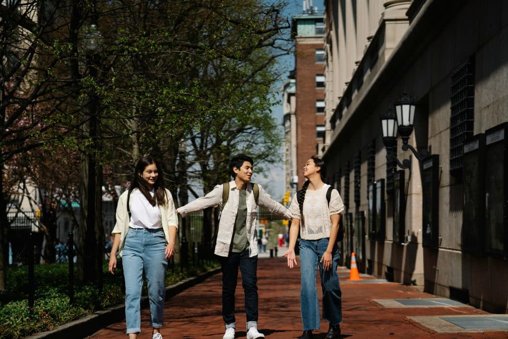 A groups of students