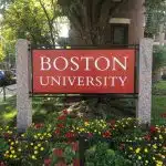 Boston University Sign