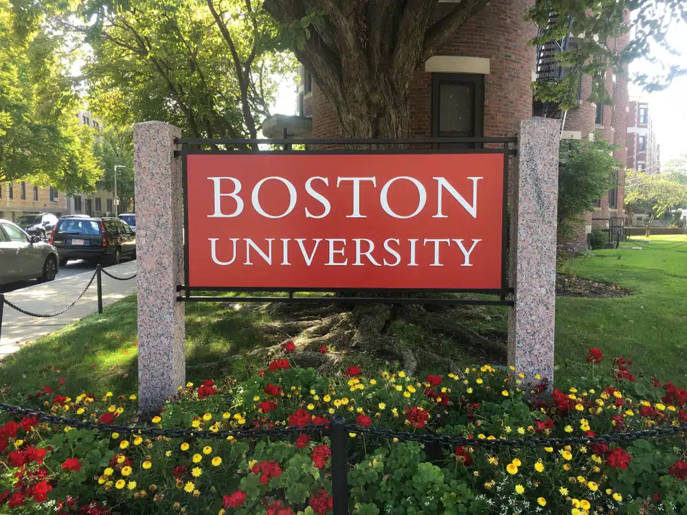 Boston University Sign