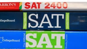 SAT books contain standardized practice tests