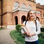college student at campus
