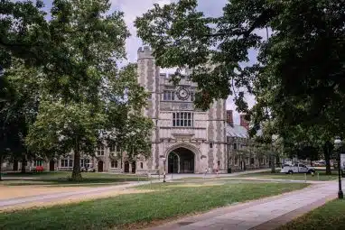 Facade of Princeton University
