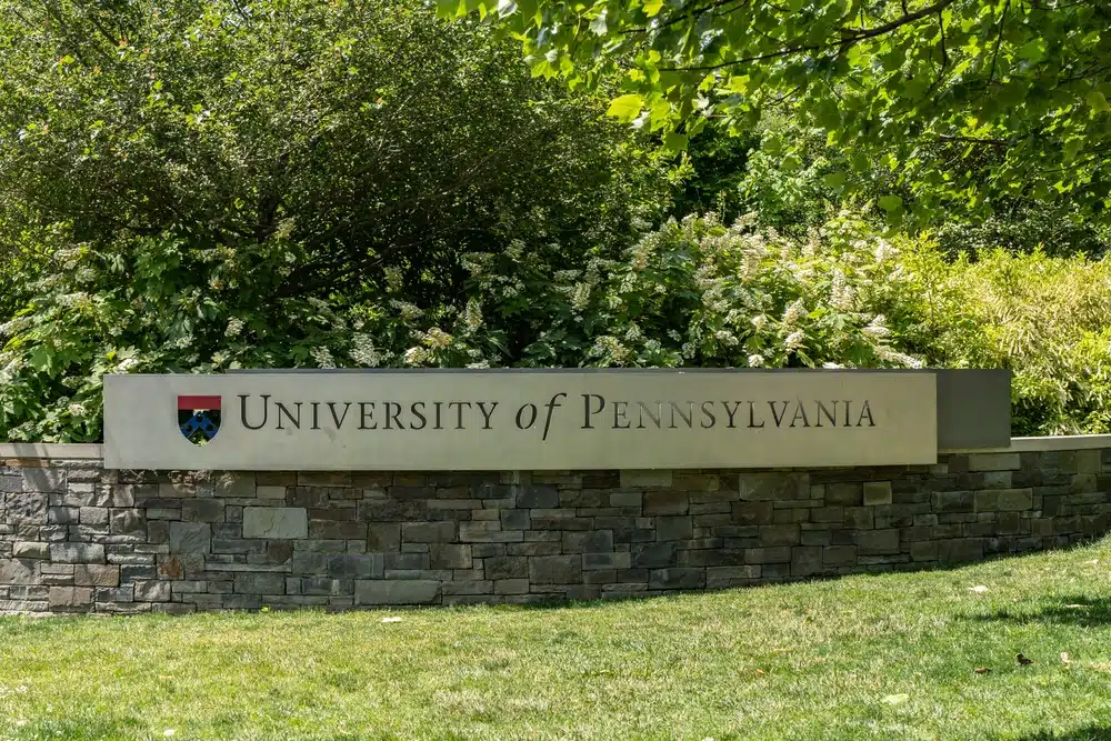 University of Pennsylvania entrance sign