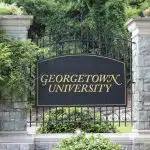 georgetown university signage and the georgetown application deadline