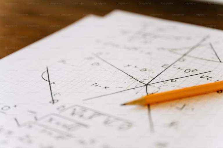 student working on a math problem for mit primes