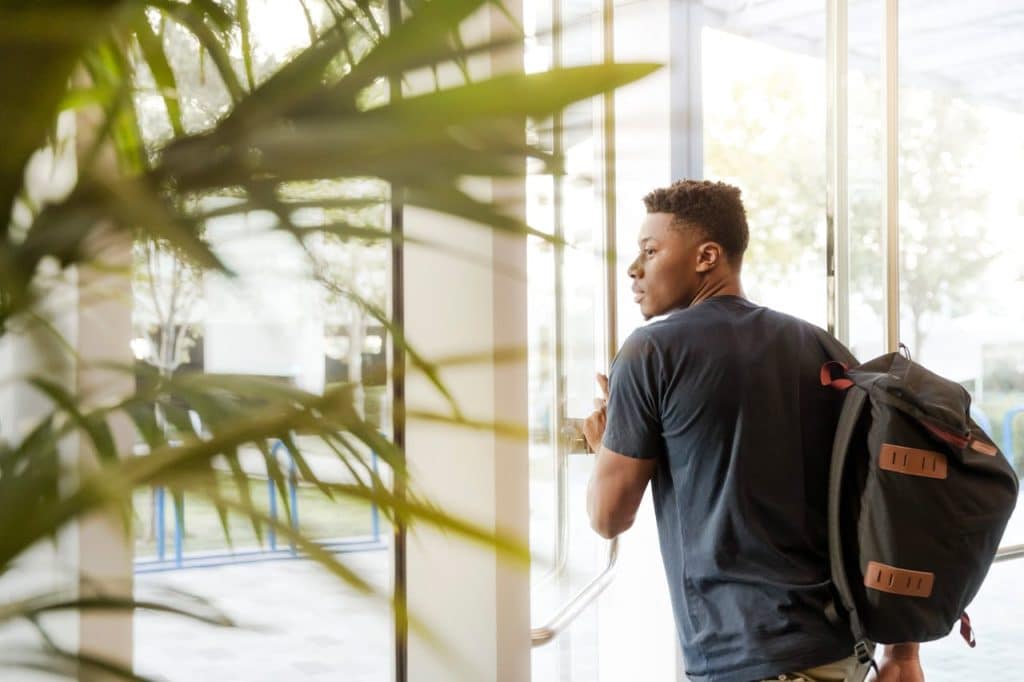a student coming back from a gap year